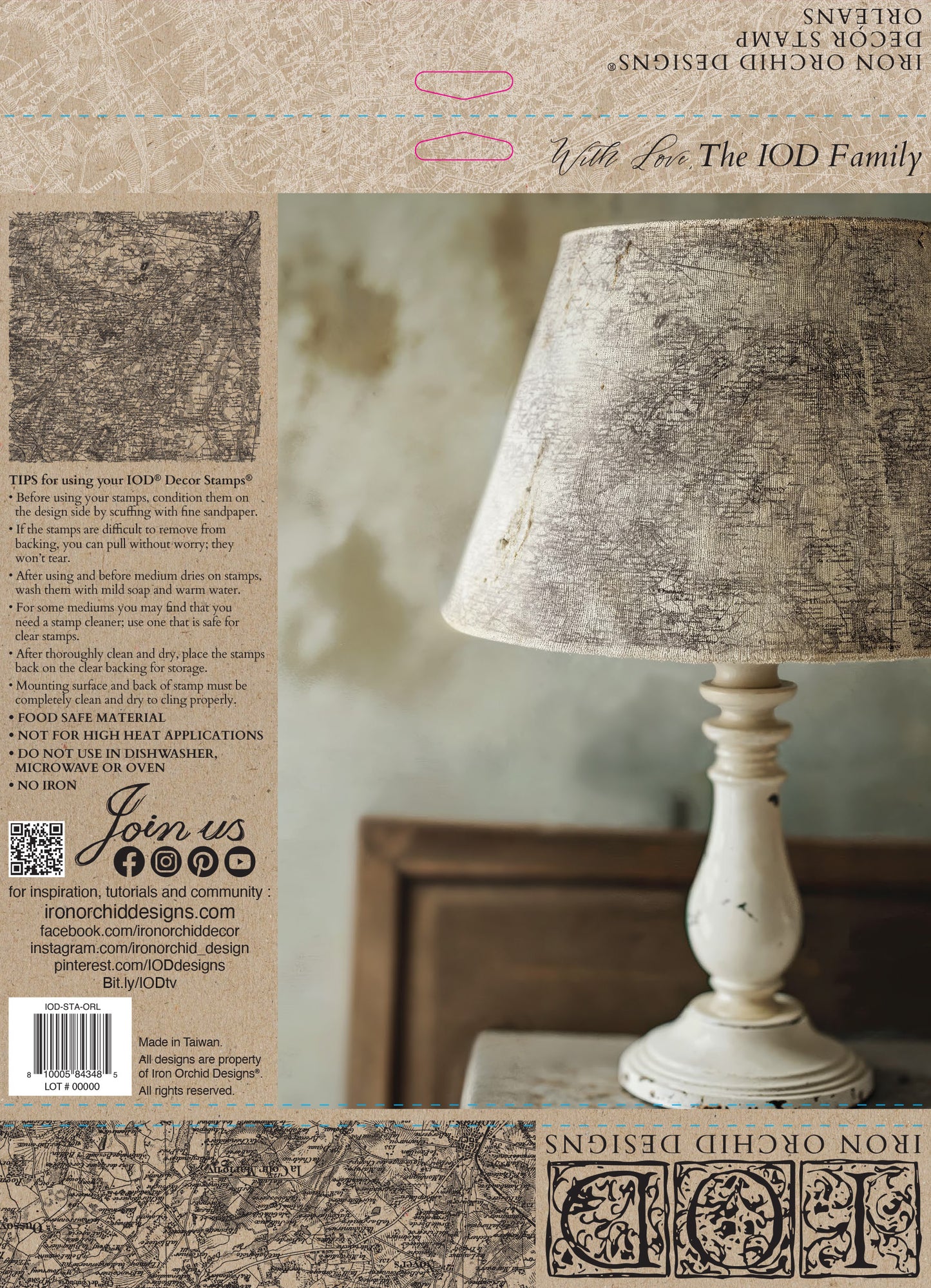 Orleans Iron Orchid Designs Stamp Set