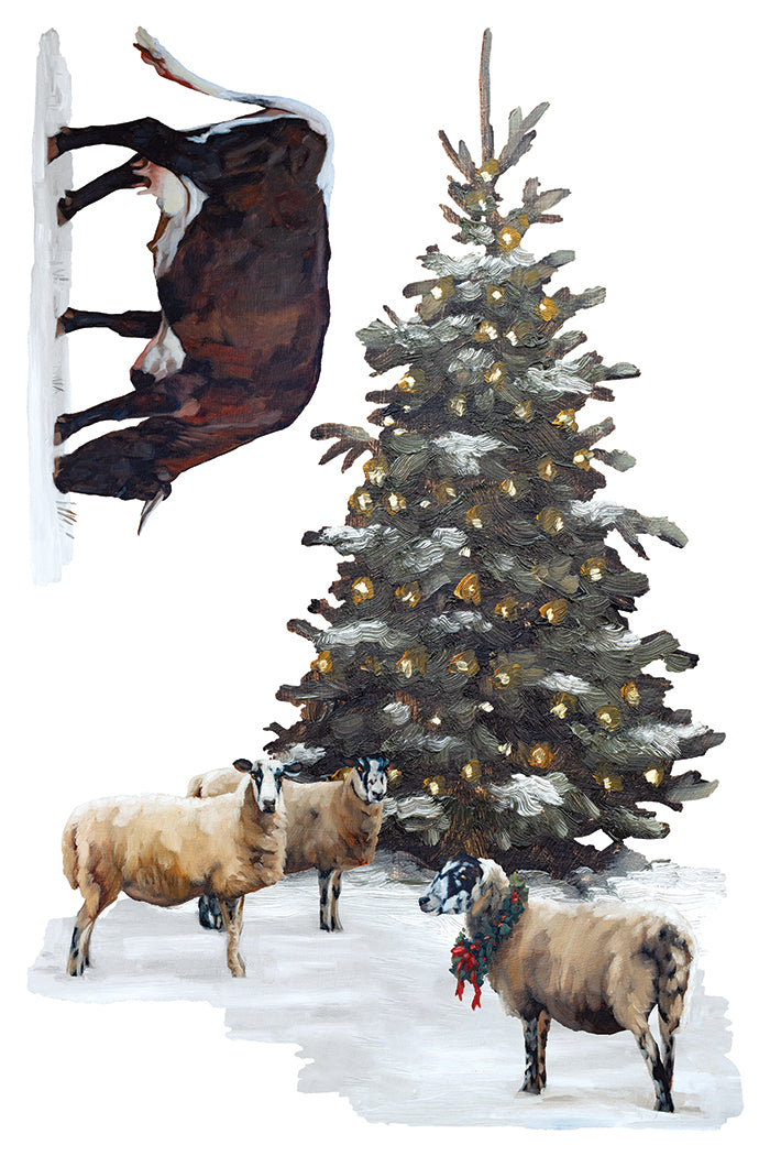A Cotswold Christmas Transfer Iron Orchid Designs Holiday Collection