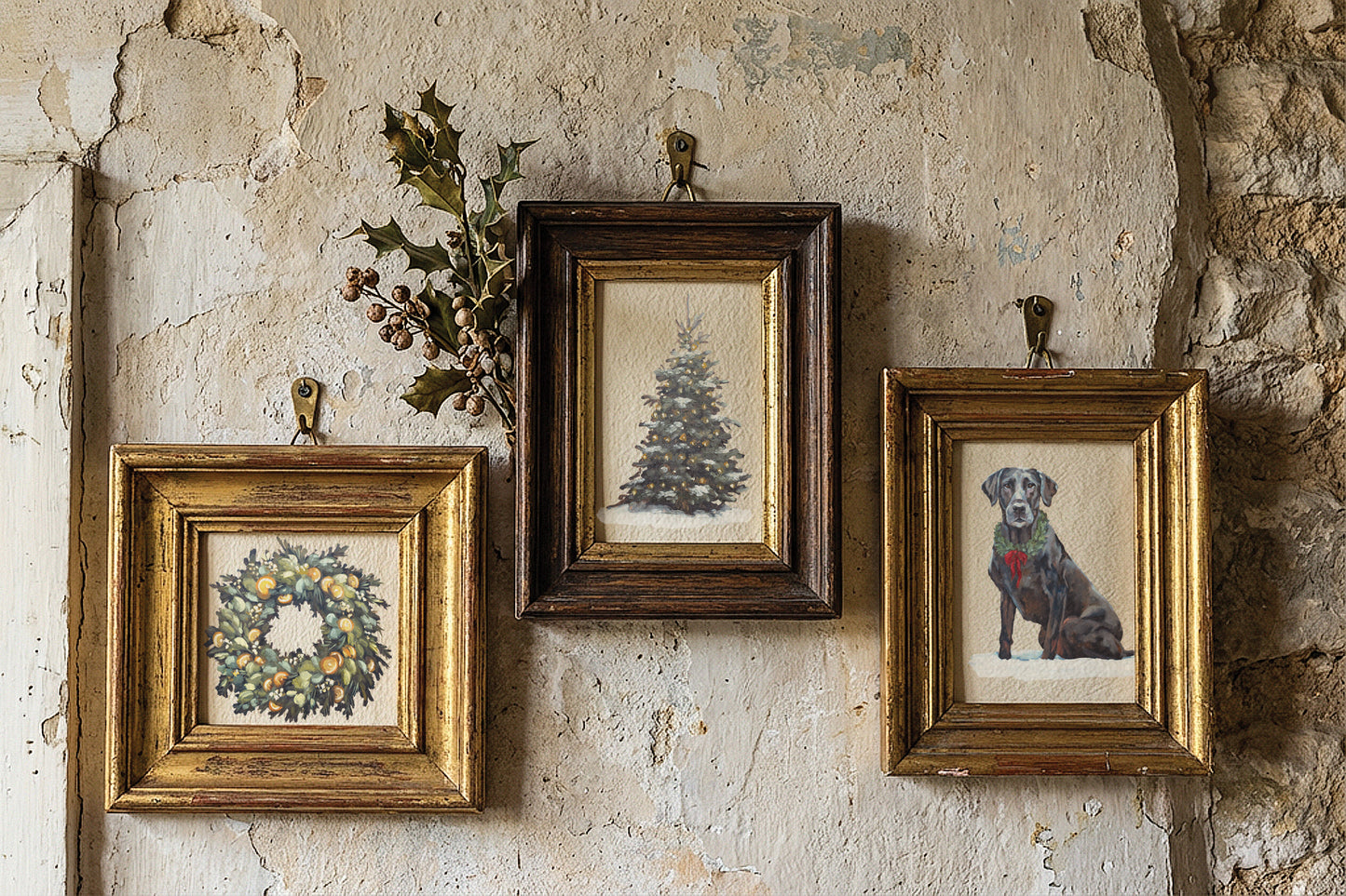 A Cotswold Christmas Transfer Iron Orchid Designs Holiday Collection