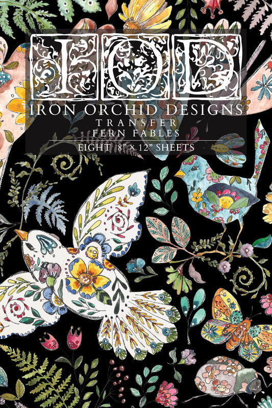 Fern Fables Iron Orchid Designs Transfer Set