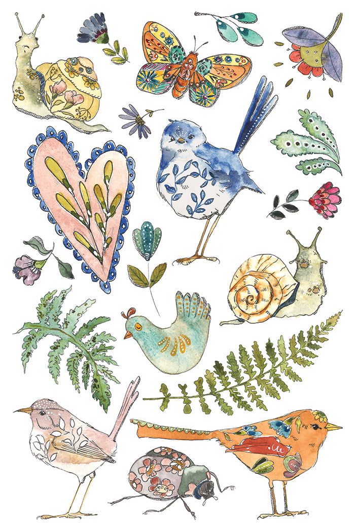 Fern Fables Iron Orchid Designs Transfer Set