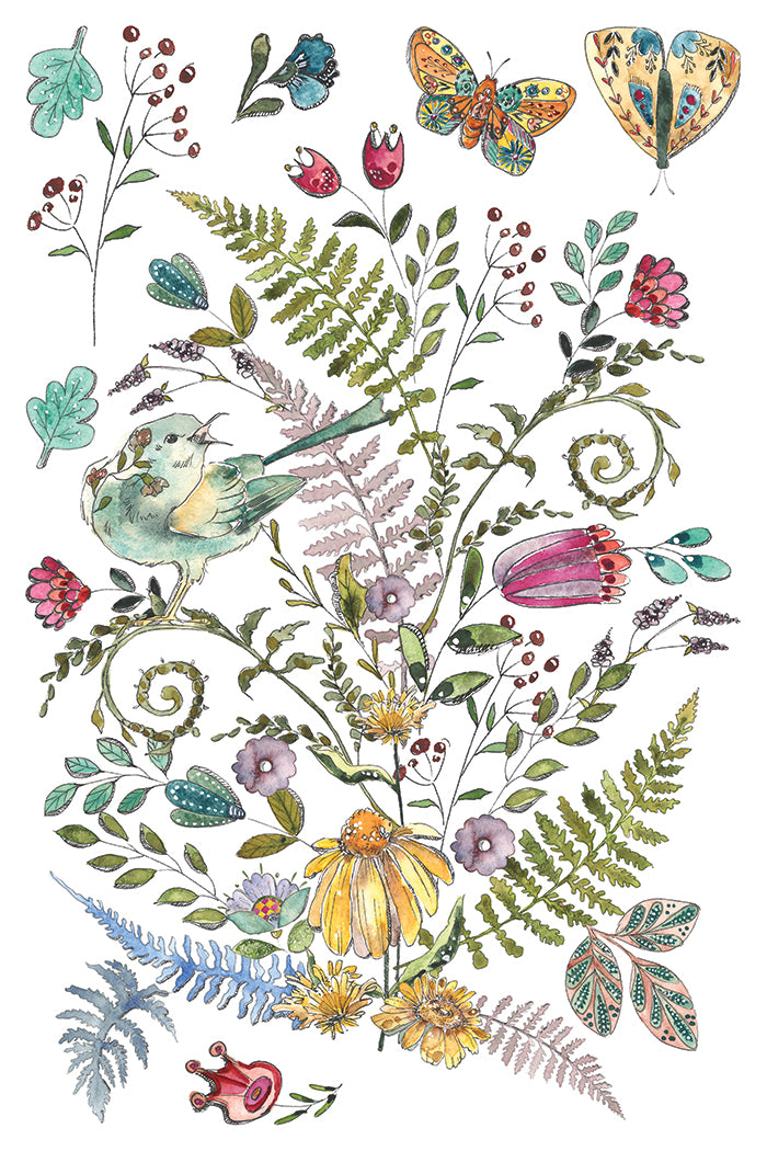 Fern Fables Iron Orchid Designs Transfer Set