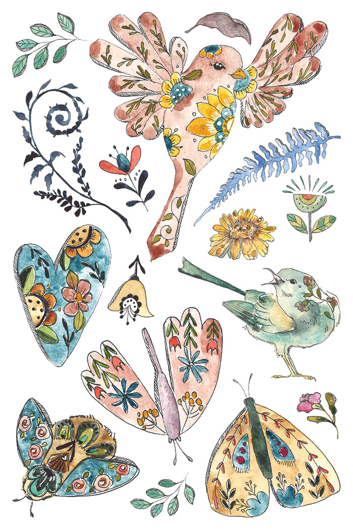 Fern Fables Iron Orchid Designs Transfer Set