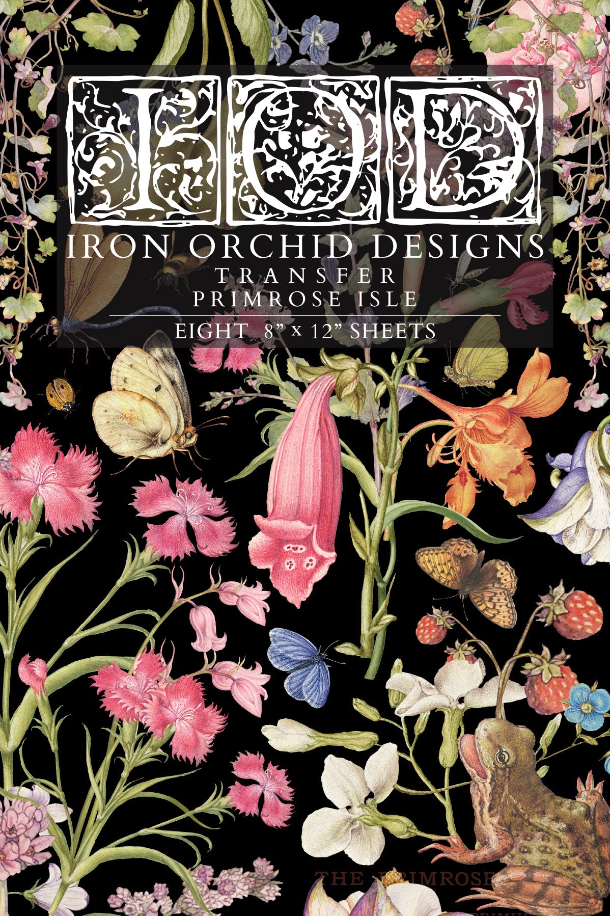 Primrose Isle Iron Orchid Designs Transfer Set