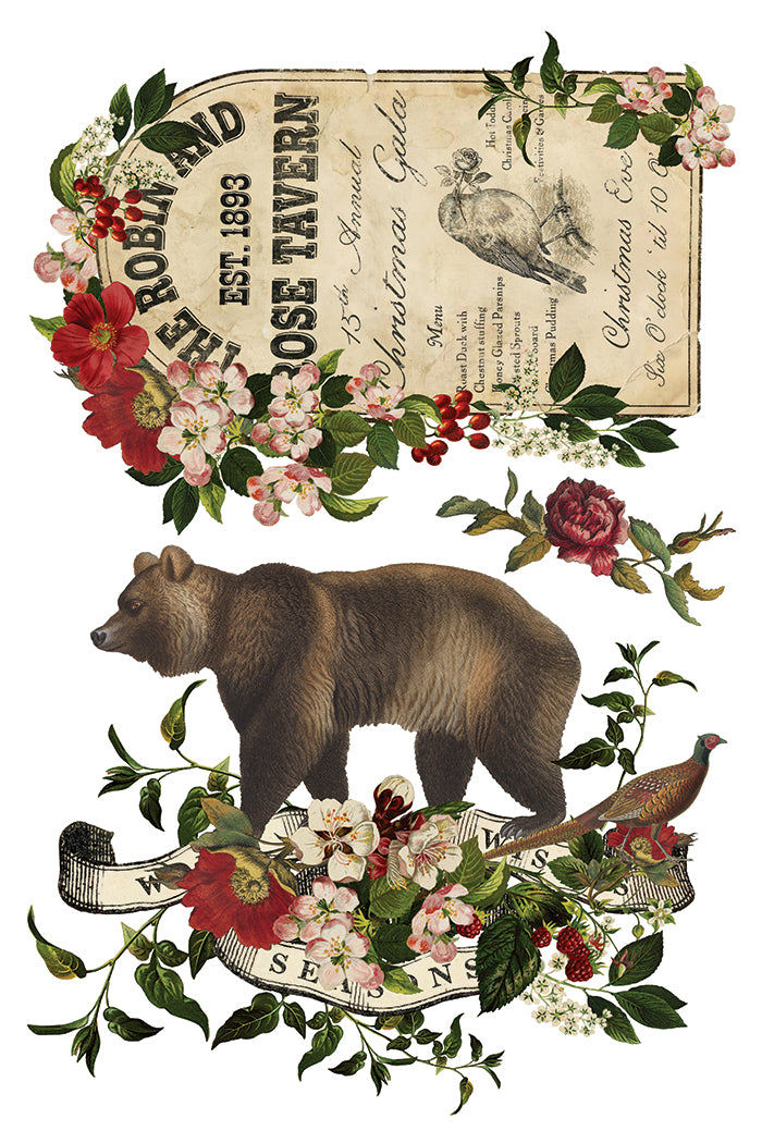 Stag Tavern Transfer 2026 Iron Orchid Designs Holiday Collection