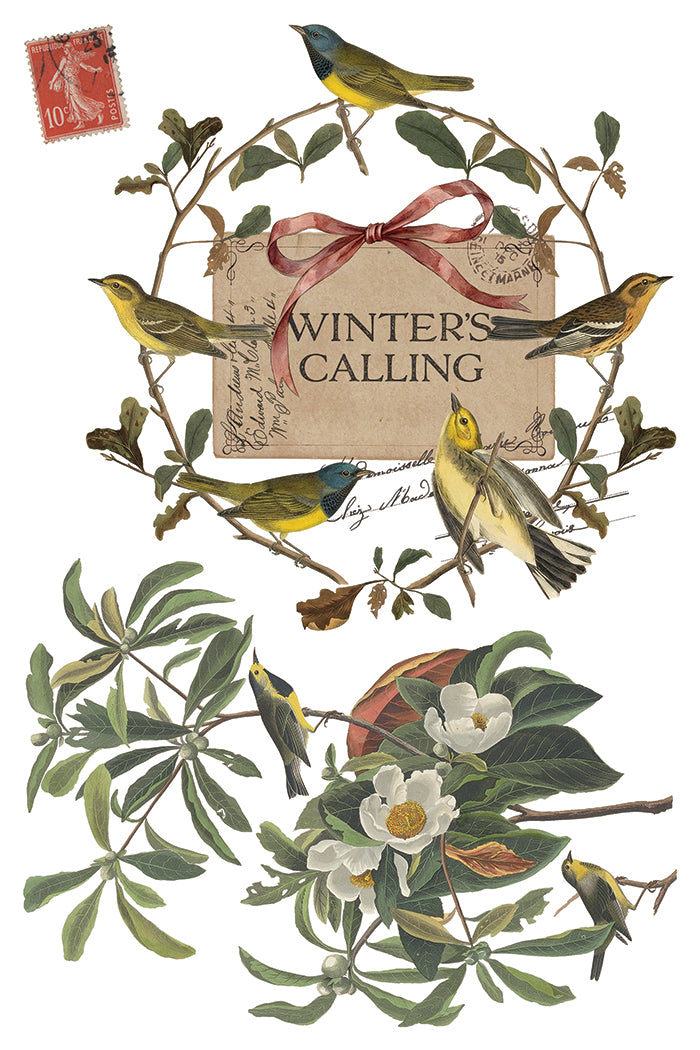 Winter's Calling Transfer 2026 Iron Orchid Designs Holiday Collection
