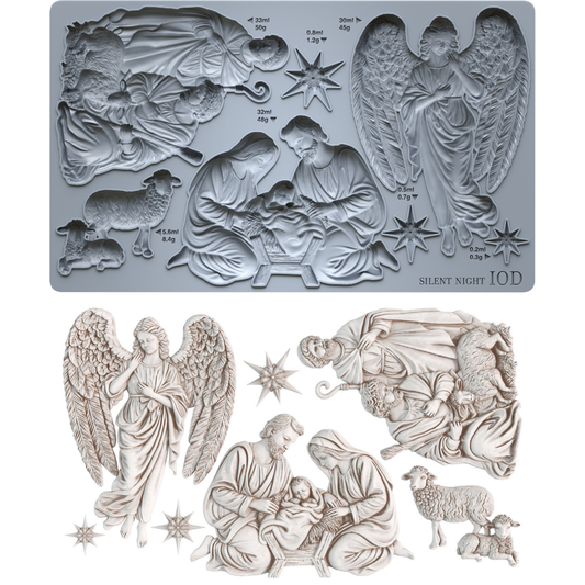 Silent Night Mould 2026 Iron Orchid Designs Holiday Collection