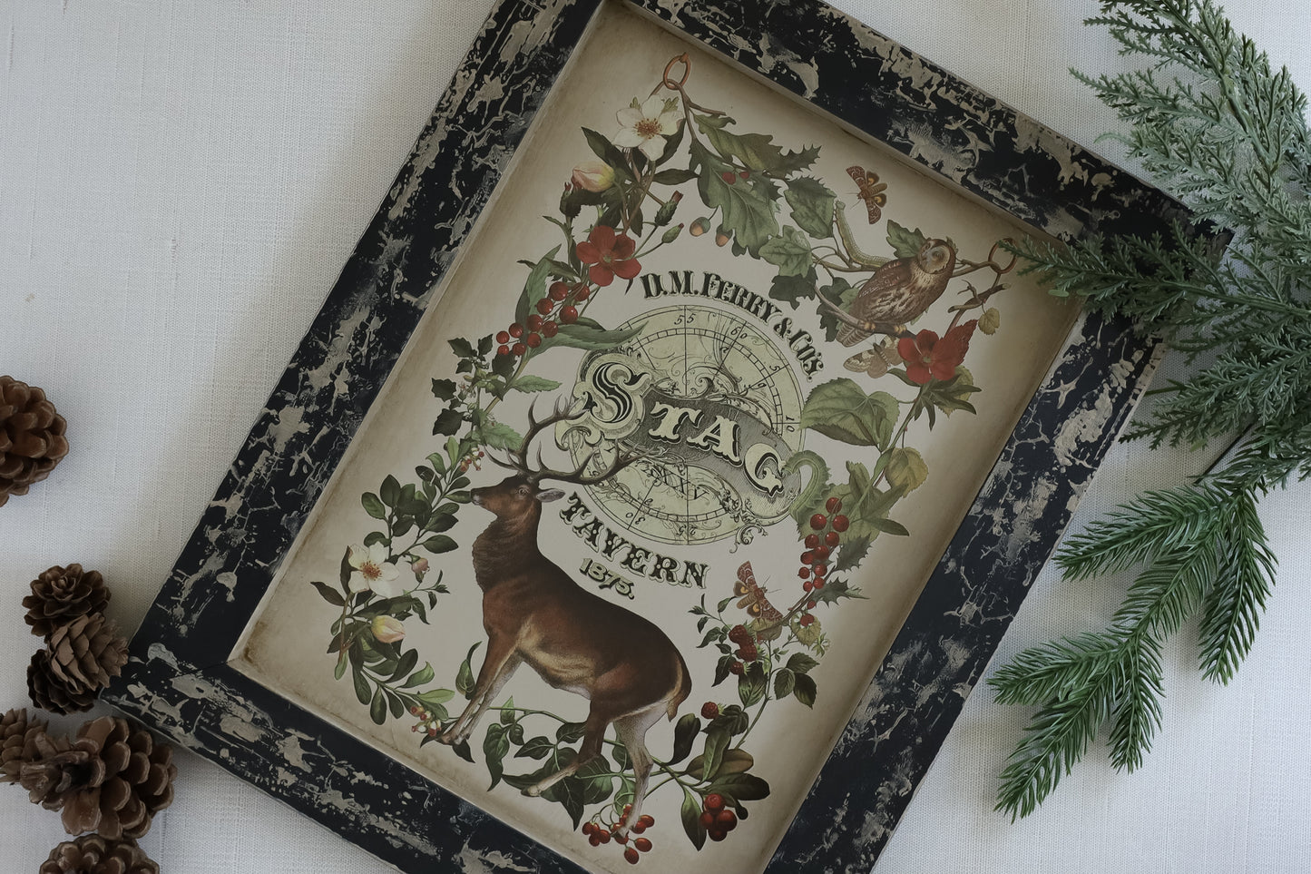 Stag Tavern Transfer 2026 Iron Orchid Designs Holiday Collection