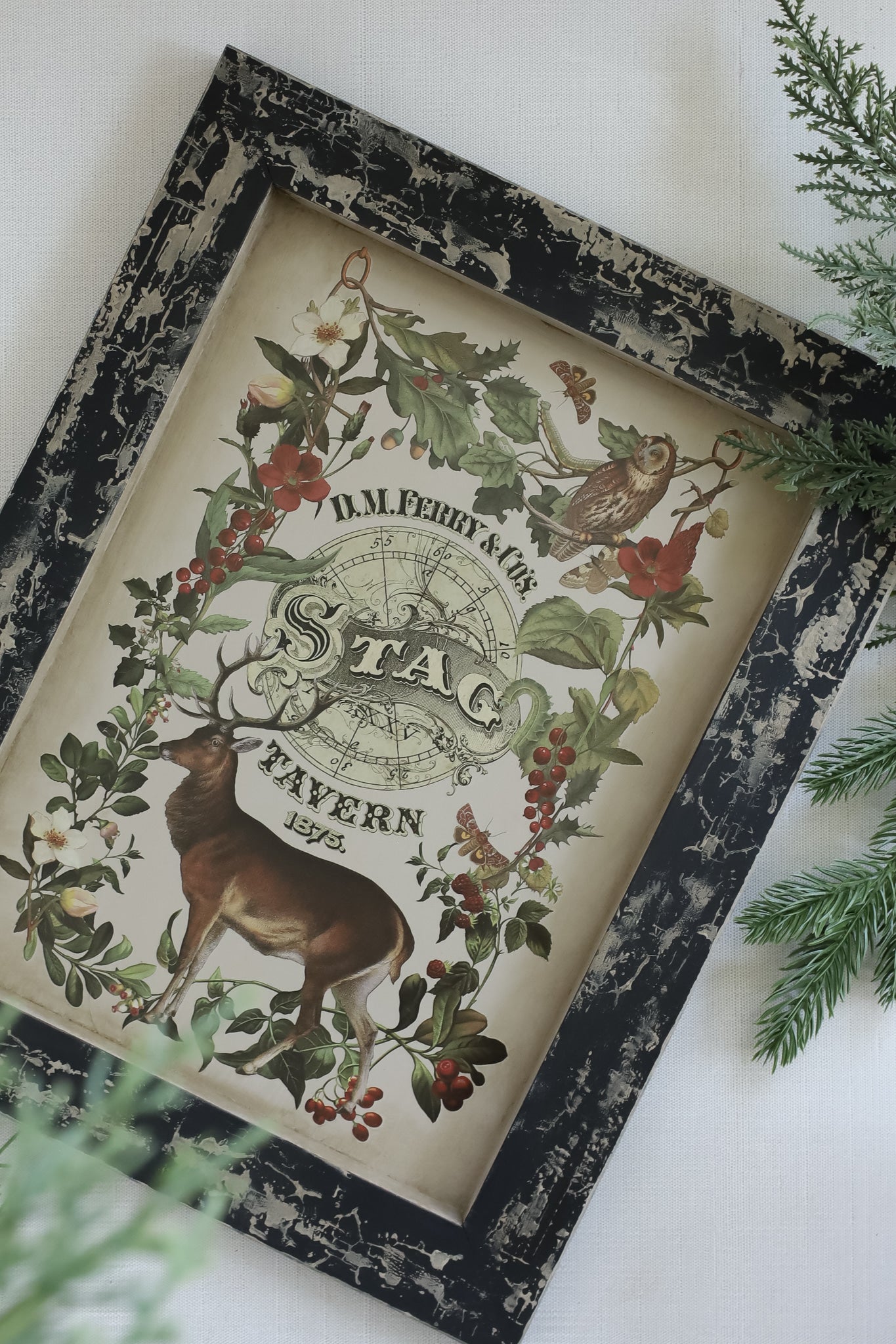 Stag Tavern Transfer 2026 Iron Orchid Designs Holiday Collection