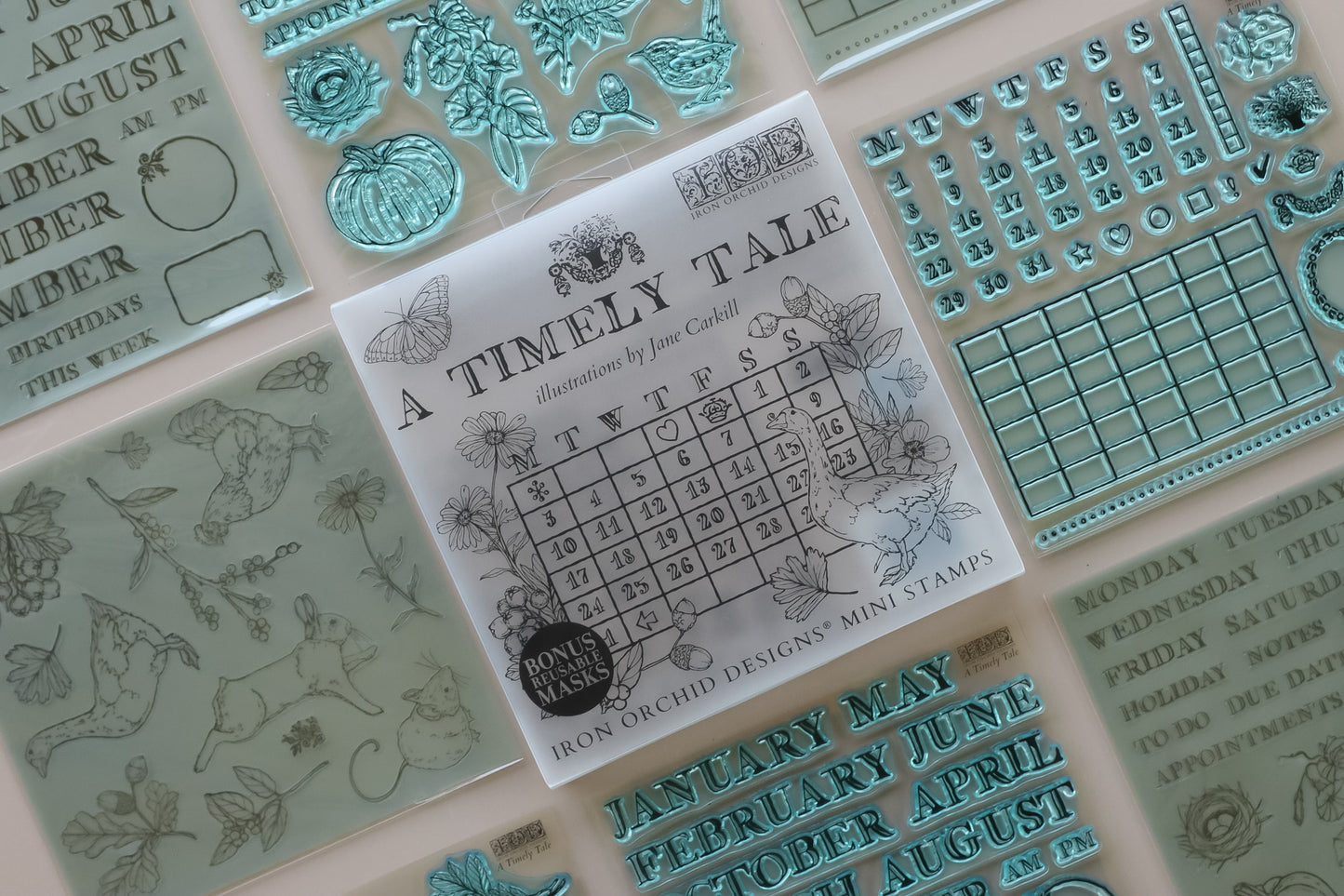 A Timely Tale Stamp 2026 Iron Orchid Designs Holiday Collection