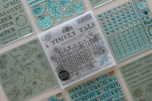 A Timely Tale Stamp 2026 Iron Orchid Designs Holiday Collection