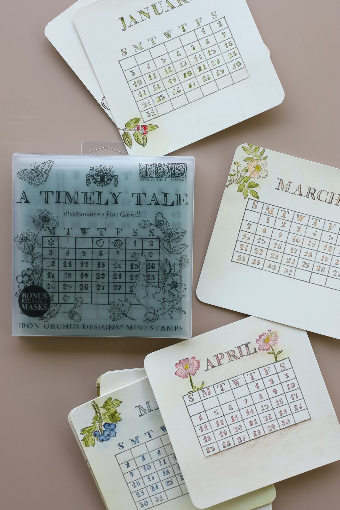 A Timely Tale Stamp 2026 Iron Orchid Designs Holiday Collection