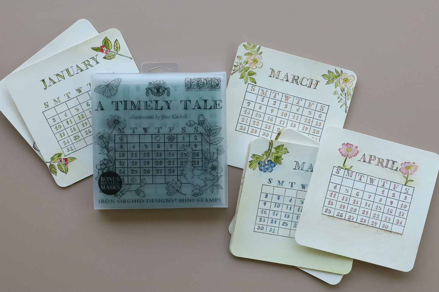 A Timely Tale Stamp 2026 Iron Orchid Designs Holiday Collection