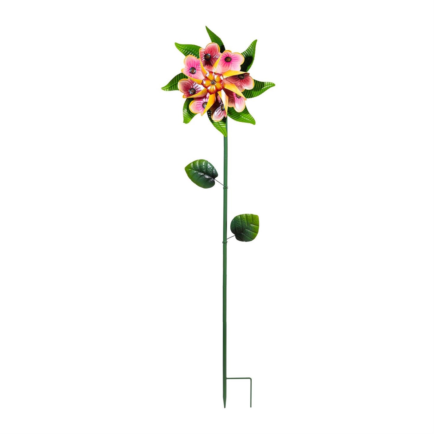 Bright Blossom Wind Spinner Stake 60” H