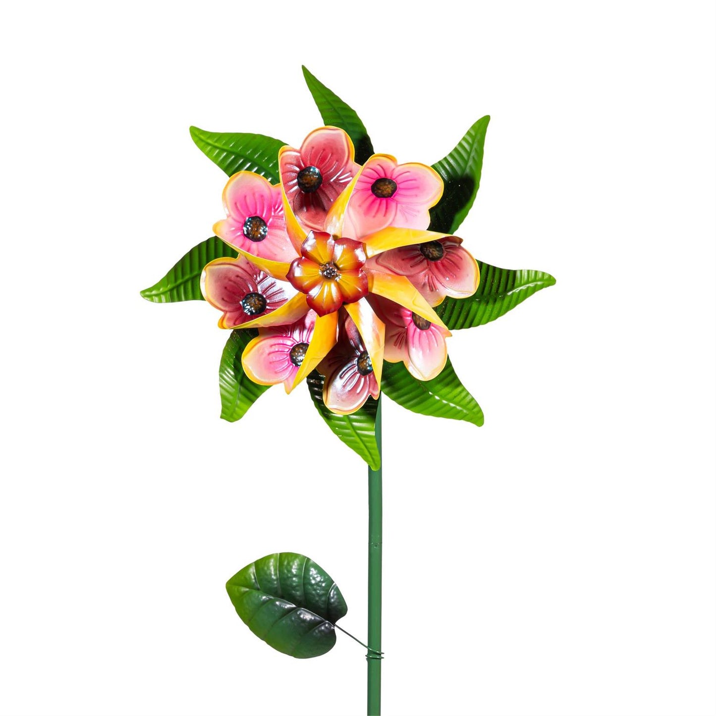 Bright Blossom Wind Spinner Stake 60” H