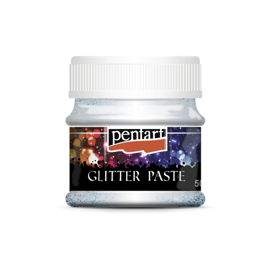 Pentart Glitter Paste Fine Silver 50ml