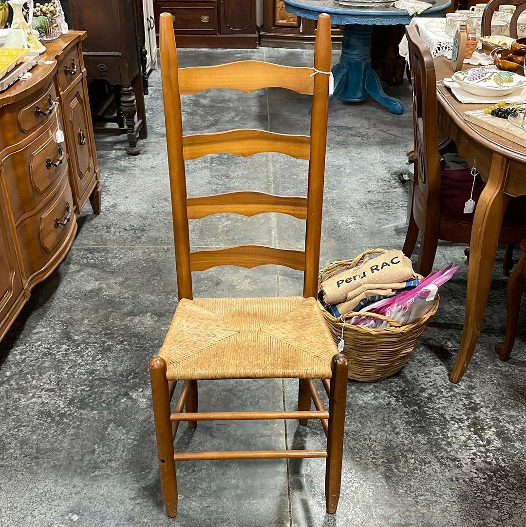 Natural Finish Ladder Back Chair