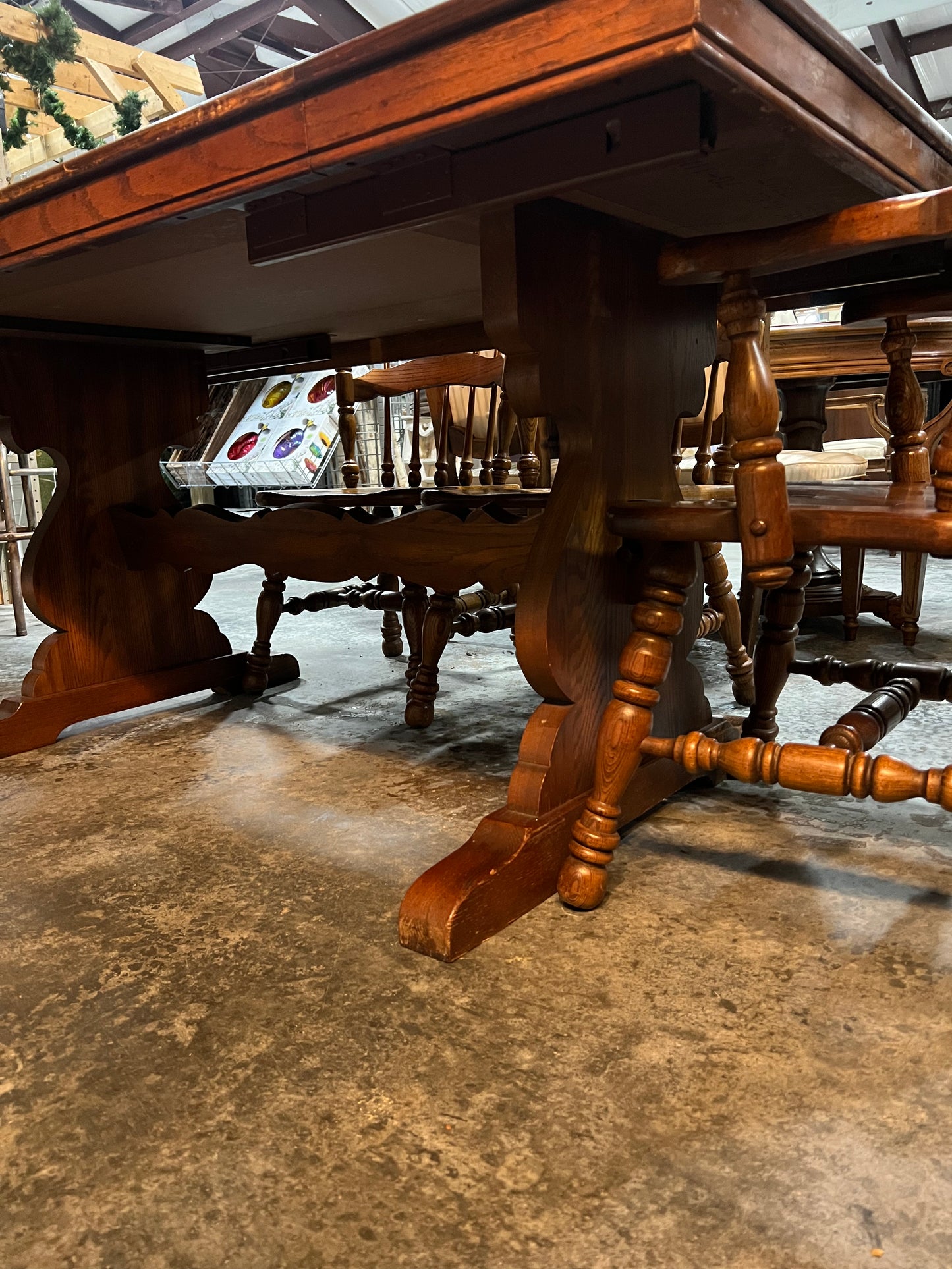 Farmhouse Dining Table and 8 chairs