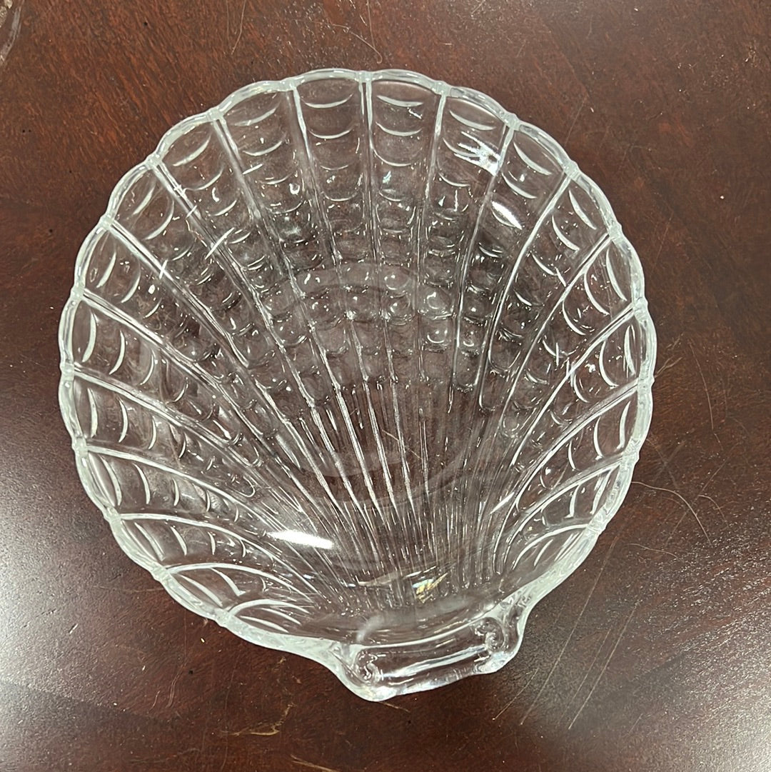 Glass Seashell Trinket Dish