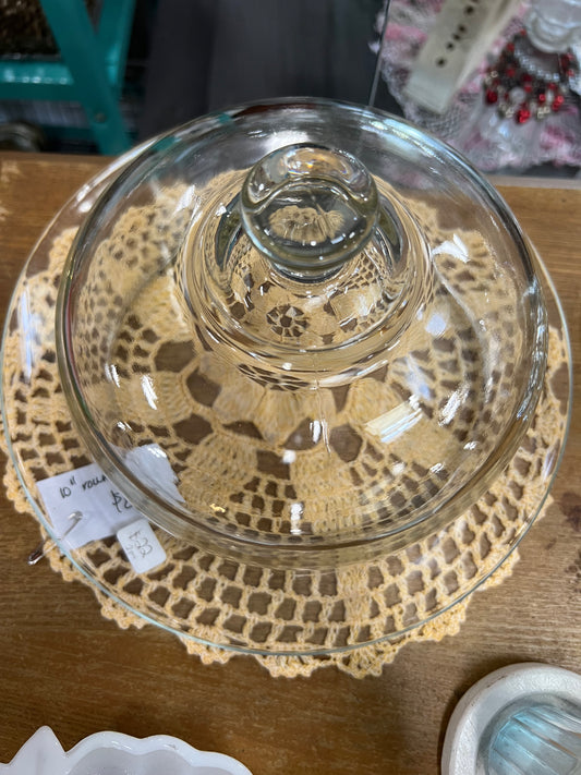 Glass Dome Cheese Plate