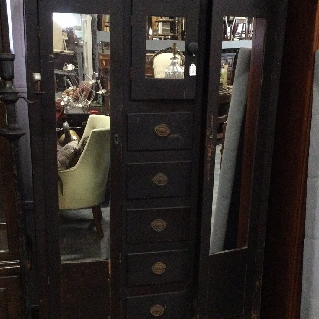 Double Door Chiffarobe in Cream and Delft Blue
