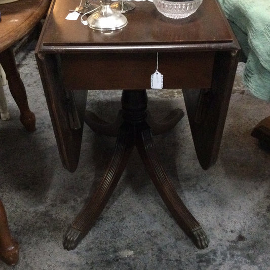 Drop Leaf Table with Claw Feet