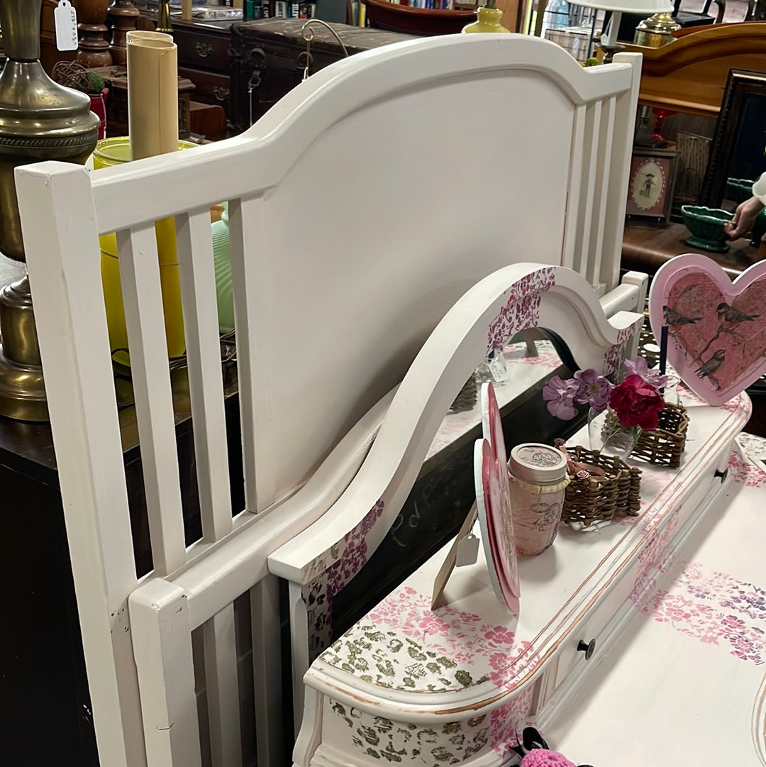 Pink Headboard and Footboard