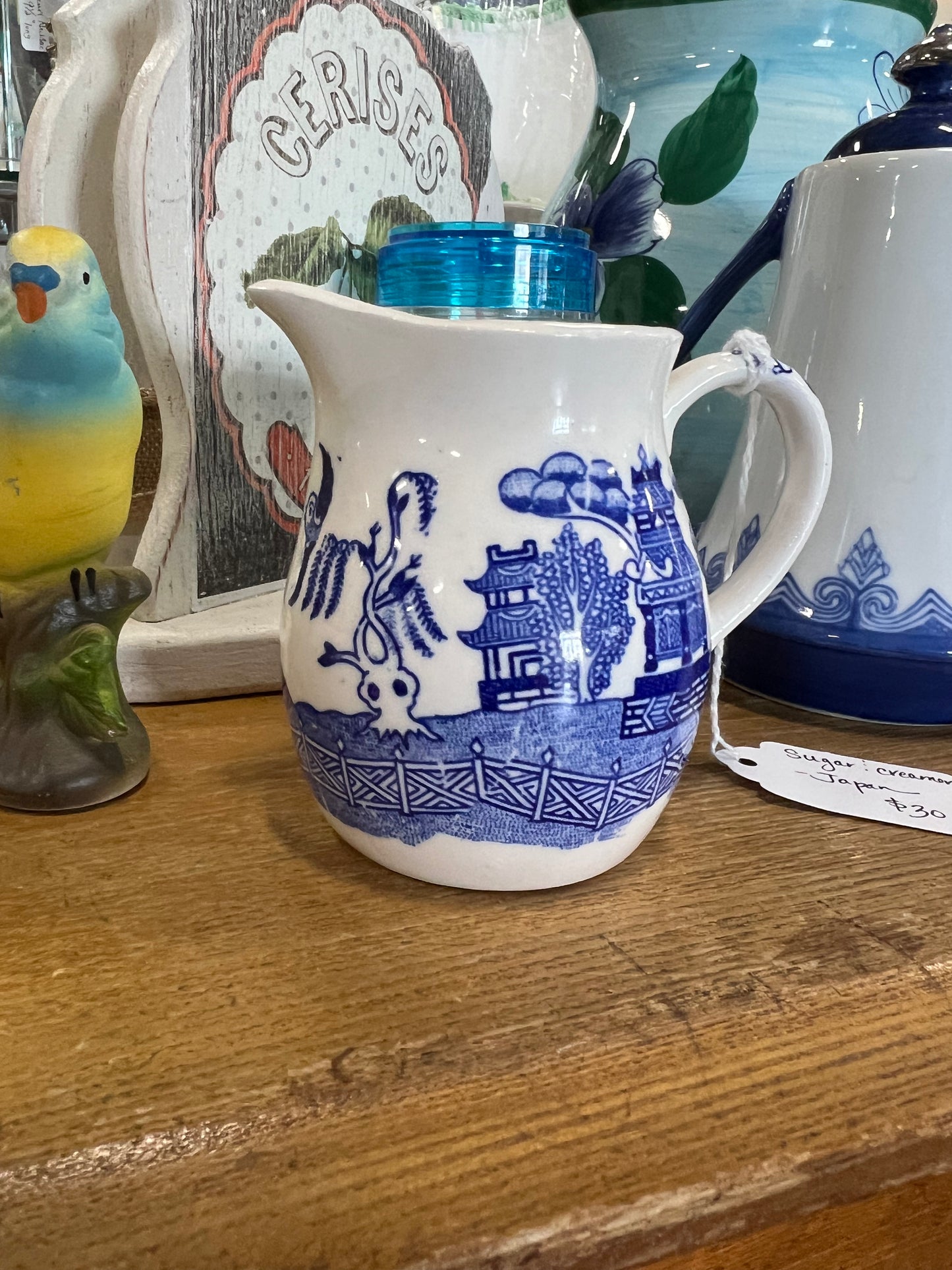 Blue Willow styled creamer