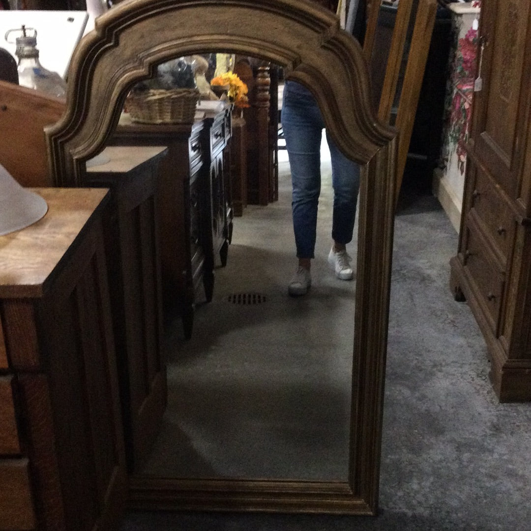 Gold Arched Wall Mirror - plastic