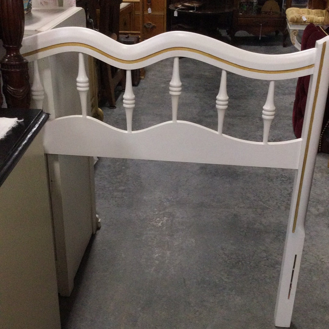 White French Provincial Twin Headboard and Footboard
