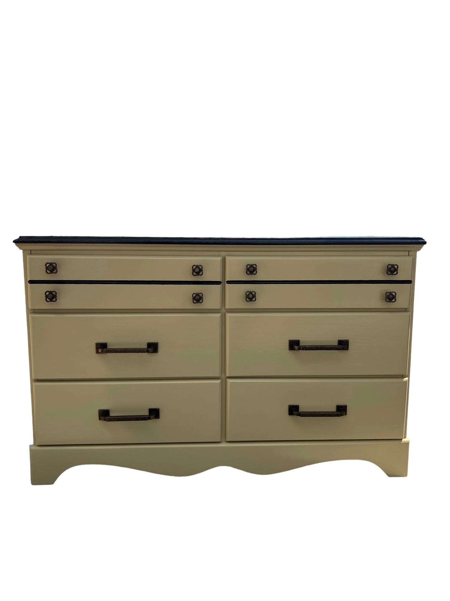 Solid Wood Double Dresser 6-drawer