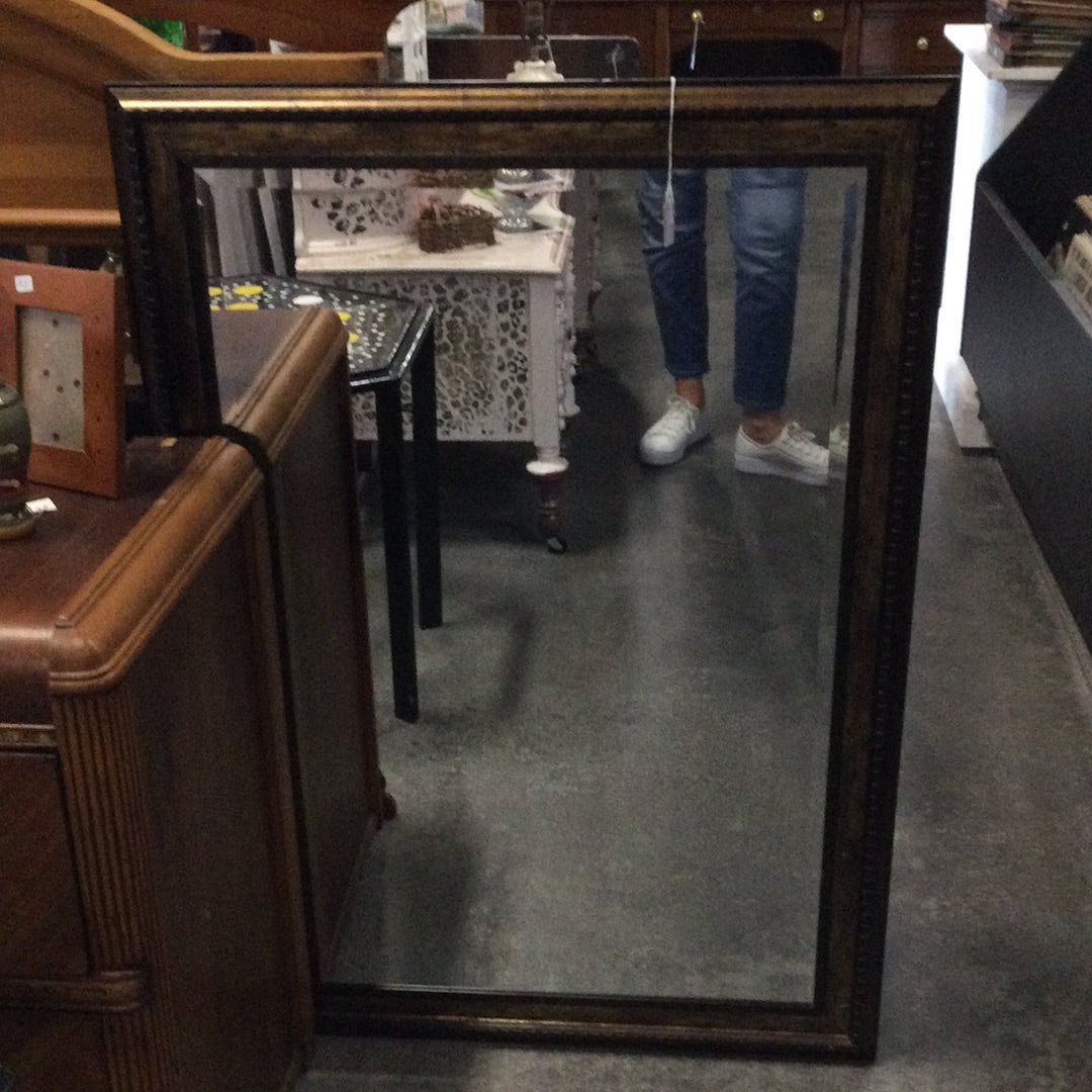 Gold and Brown Framed Beveled mirror