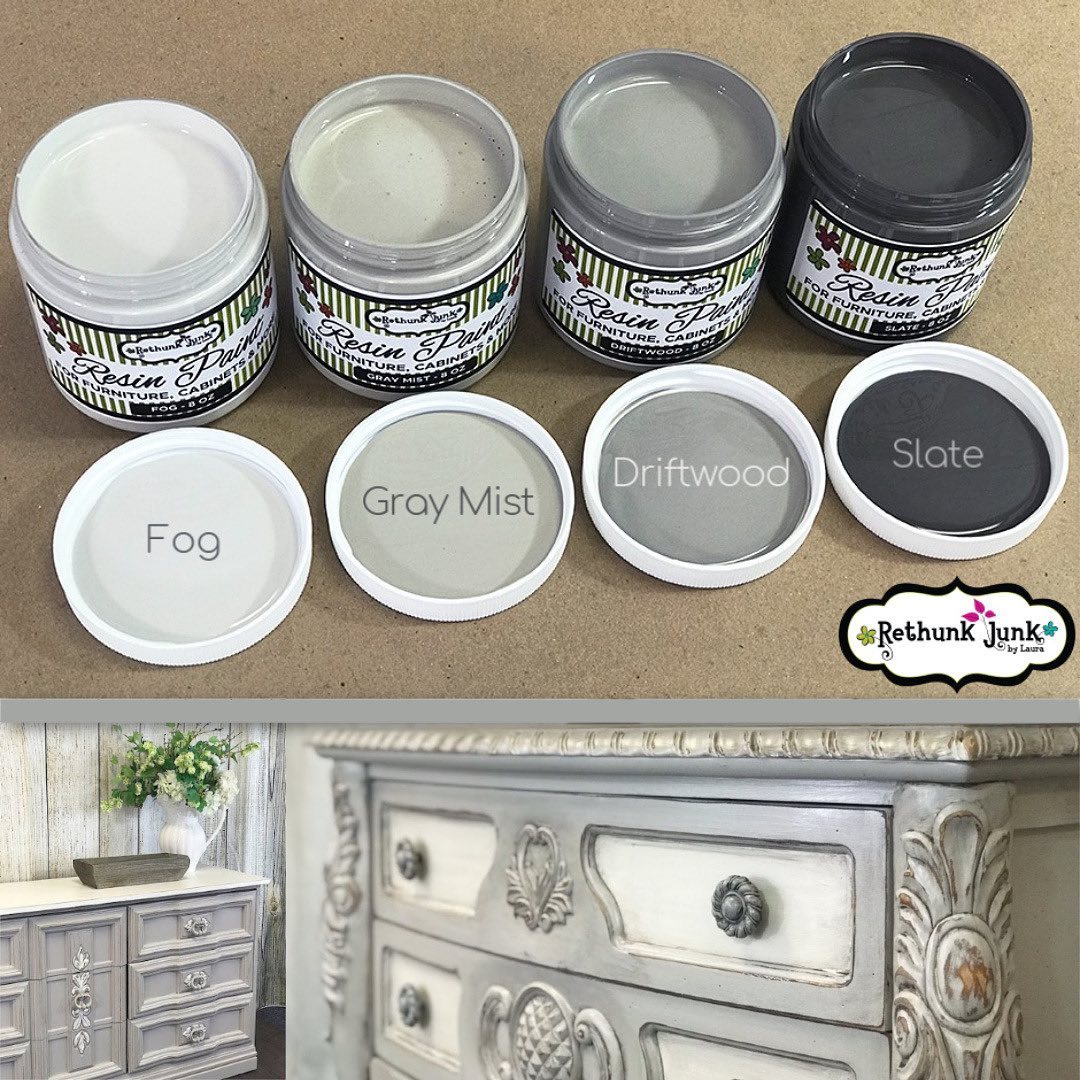 Gray Mist Rethunk Junk Paint by Laura