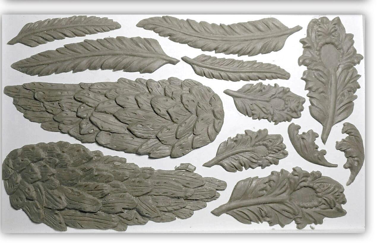 Wings and Feathers Iron Orchid Designs Mould Set