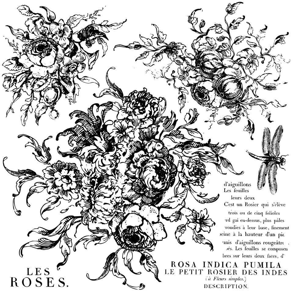 Rose Toile Iron Orchid Designs Stamp set