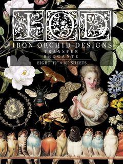 Brocante Iron Orchid Designs Transfer