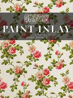 Rose Chintz Iron Orchid Designs Paint Inlay