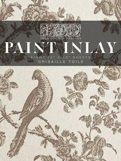 Grisaille Toile Iron Orchid Designs Paint Inlay