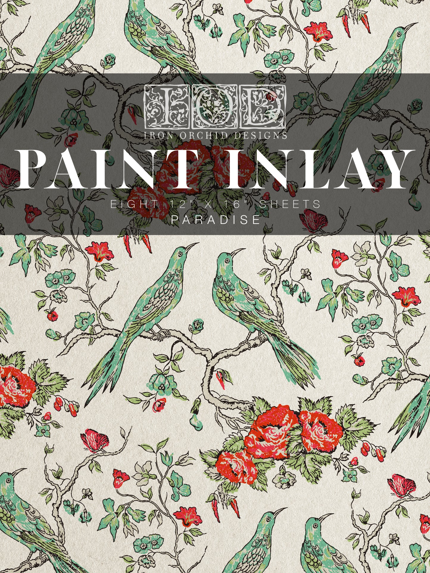 Paradise Iron Orchid Designs Paint Inlay