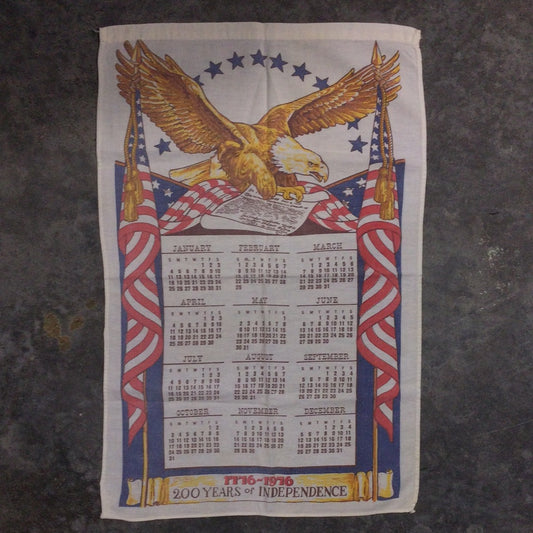 Bicentennial Linen Calendar Towel