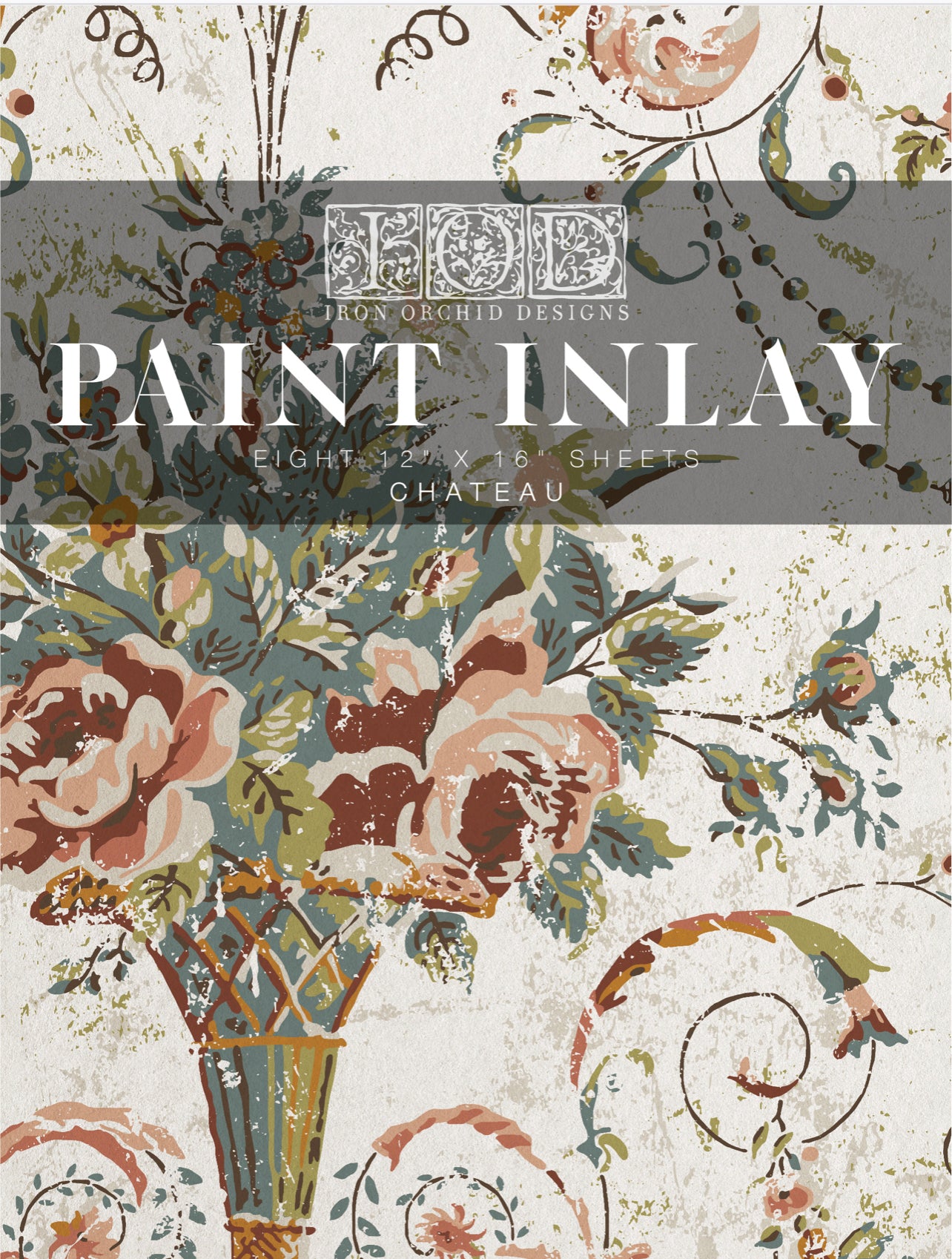 Chateau Iron Orchid Designs Paint Inlay