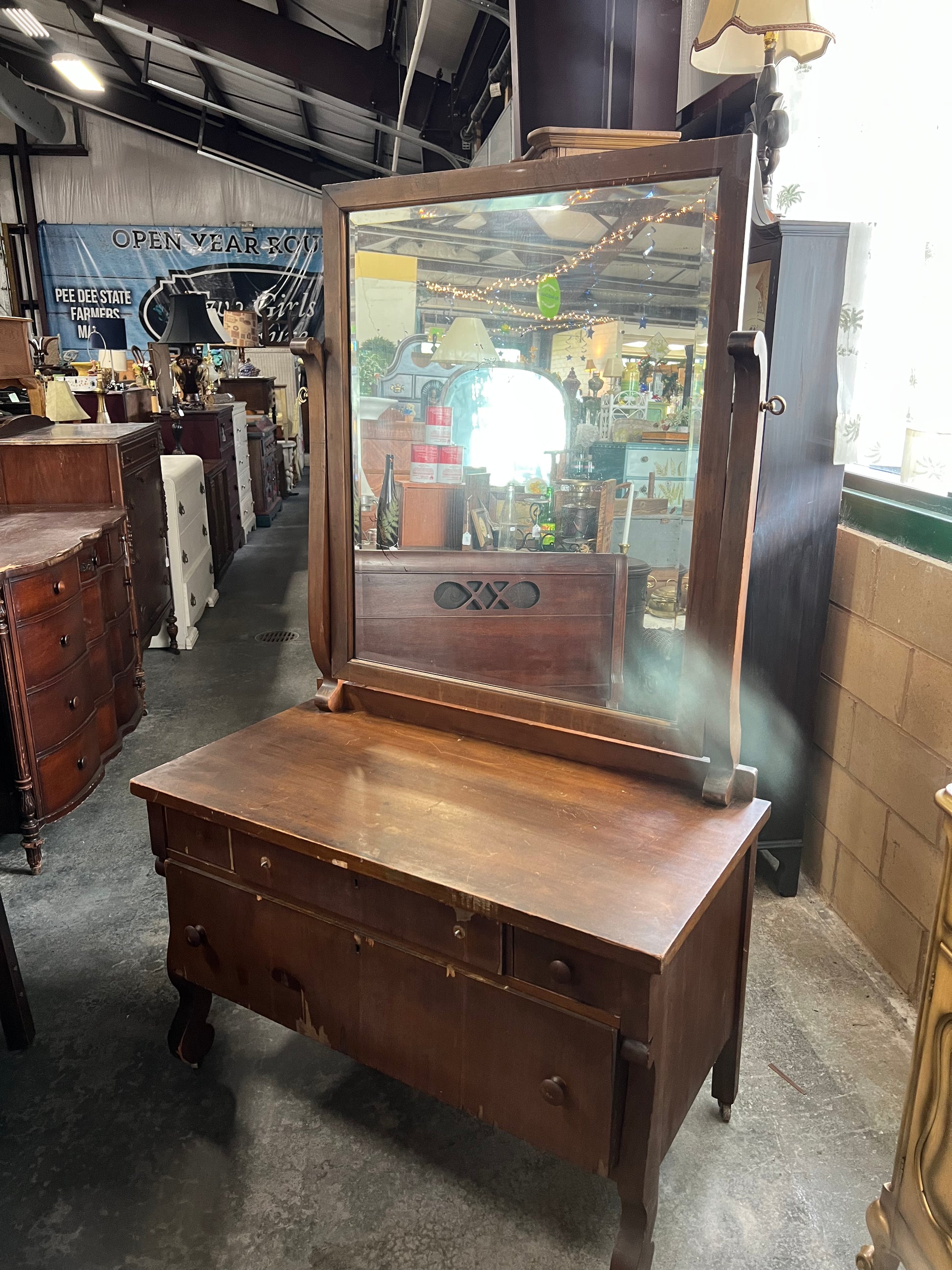 Empire Gentleman s Dresser w Mirror Two Girls Treasure