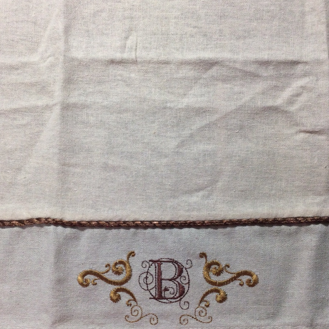 Monogrammed Tea Towel