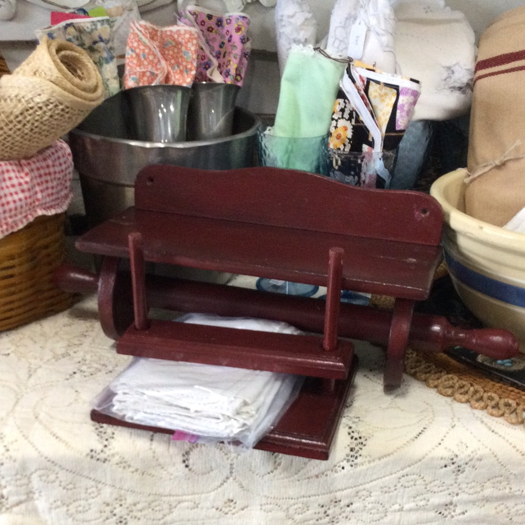 Barndoor Red Napkin Holder and paper towel hanger set -Handmade-