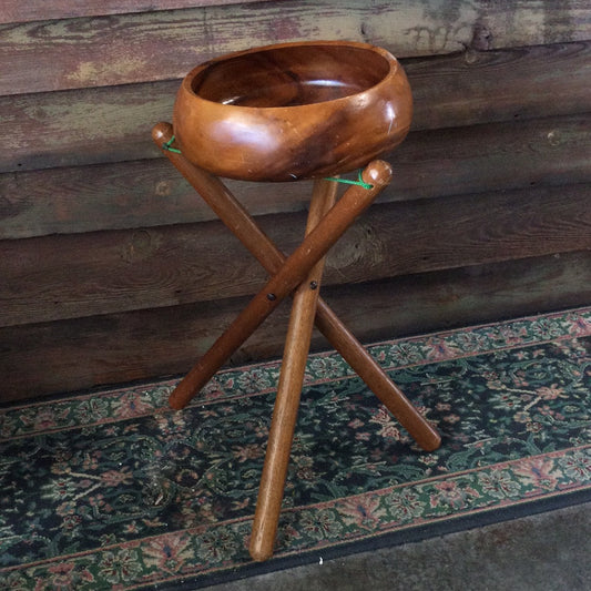 Wooden Bowl on Stand