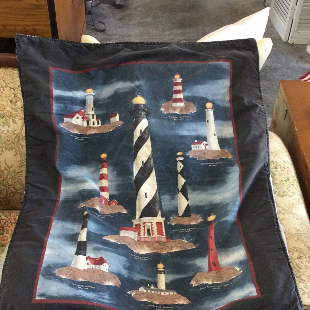 Small Lighthouse throw