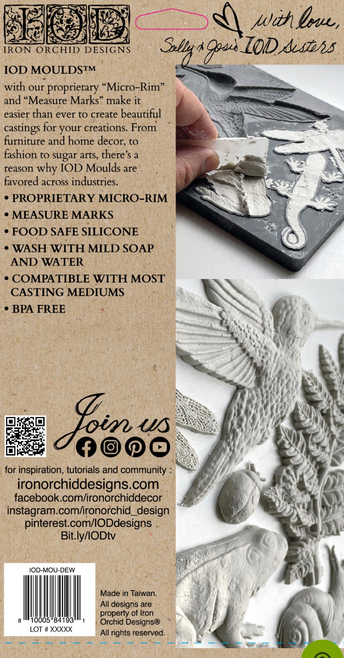 Dewdrop Pond Iron Orchid Designs mould set