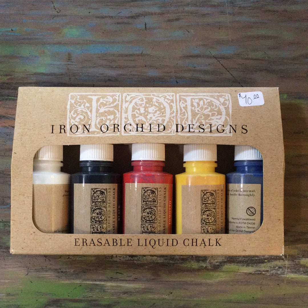 5- piece set of Erasable Liquid Chalk