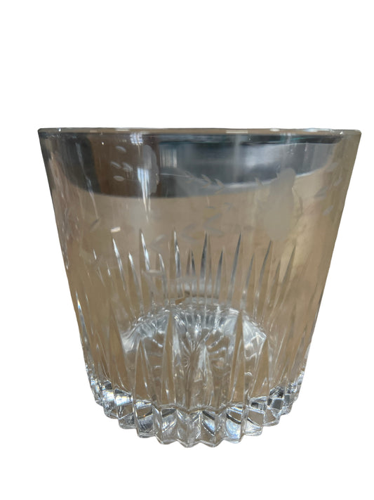 Princess House Heritage Lead Crystal Ice Bucket Optic Cut