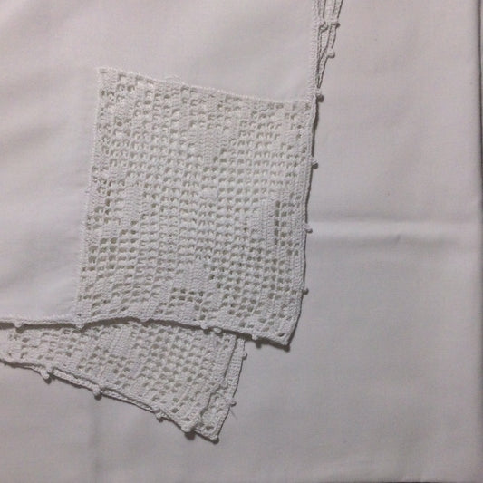 Crochet Edged Tablecloth